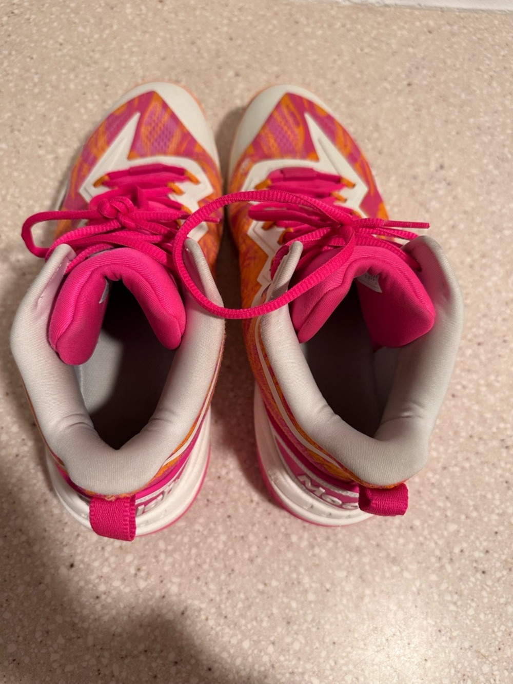 Moolah Neovolt Pro V2 Pink Orange White Basketball Shoes Women's Size 11 GUC - Picture 7 of 16